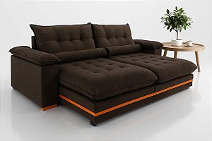 Sofá Ibiza Evidence 1,00 Marrom