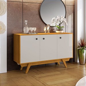 Buffet Harmonia 3 Portas Cinamomo/ Off White JCM Movelaria