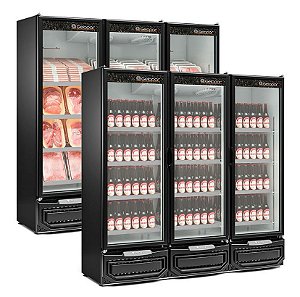 Geladeira 3 portas para cervejeira ou carnes Gelopar gcbc 1450