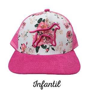 Boné Infantil Feminino Rosa V09-I-02 Cusco