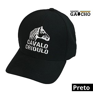 Boné de Sarja Bordado Cavalo Crioulo - Rancho