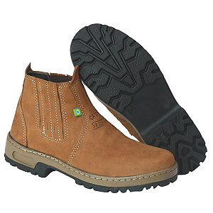 Botina Confort Unissex de Couro Nobuck c/ CA (020) Segfort