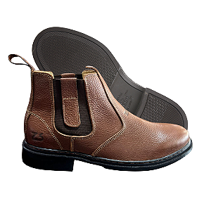 Botina Unissex Couro Floater Liso (54140) Zebu