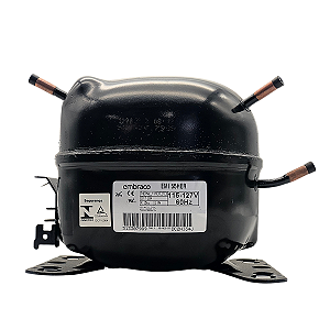 Motor Compressor 1/6 HP EMI55HER Gás R134A Embraco 110v