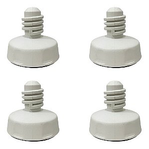 Pé Nivelador Lavadora Brastemp Bwm08a Kit 4 Unidades