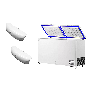 2x Borrachas + 2x Puxadores Freezer Metalfrio DA550 82x61