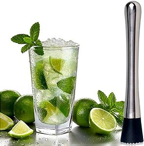 Macerador Caipirinha Inox Amassador Barman Bar Limão