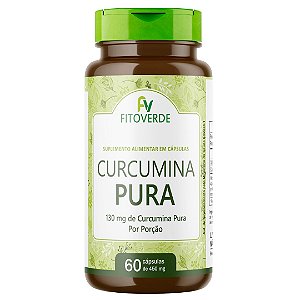 Curcumina Pura Curcuma 60 Cápsulas 500mg Fito Verde