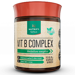 Vitamina B Complex 60 Cápsulas Nutrify Energia, Metabolismo e Bem-estar