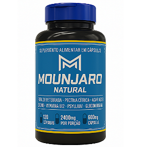 Mounjaro Natural – Fibra de Beterraba • Glucomannan – 120 Cáps 600mg