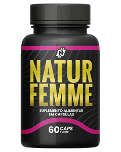 Natur Femme Maca Peruana + Ginseng 500mg 60 Cápsulas Energia Libido e Disposição Feminina