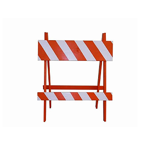 Cavalete de Madeira Padrão CET 110x90cm | Laranja e Branco