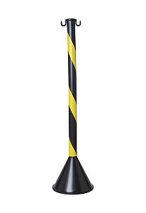 Pedestal Zebrado Preto e Amarelo