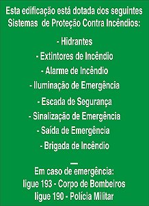 Placa M1 Fotoluminescente 30x40 cm – Equipamentos Contra Incêndio