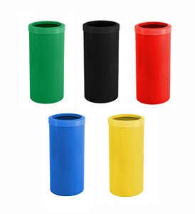 Lixeira De 50CM De altura Com Aro Plástico 22 L