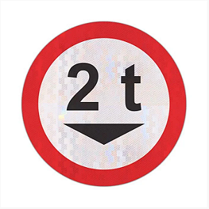 Placa Peso Bruto Total Máximo Permitido R-14
