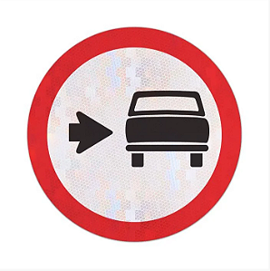 Placa Conserve-se à Direita R-23