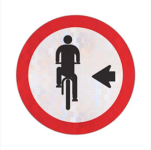 Placa de Sinalização Ciclista – R-35 A/B