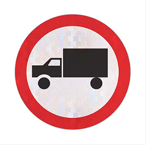 Placa Circulação Exclusiva de Caminhão R-39