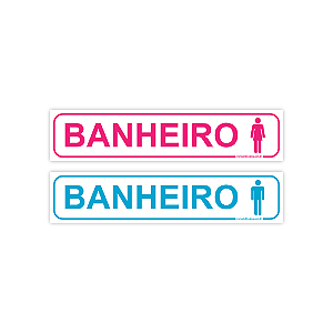 Placa de Banheiro – 30x6,5 cm