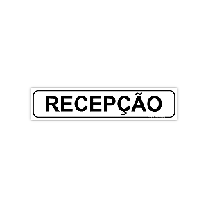 Placa Recepção – 30x6,5 cm