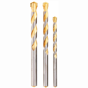 Kit 3 Brocas para Concreto MTX Golden Line – Haste Cilíndrica