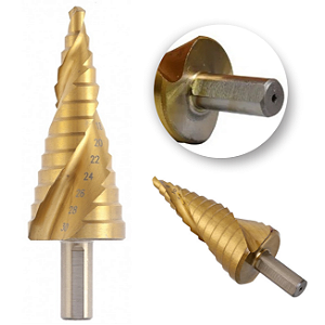 Broca Escalonada 6 a 30 mm HSS Espiral Profissional – MTX