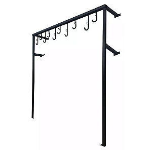 Suporte Organizador para Bicicletas Modelo Trave - Preto