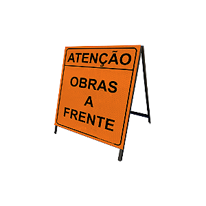 Cavalete de Sinalização – Atenção Obras à Frente