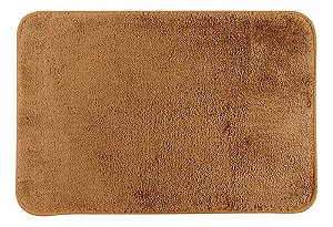 02 unidades - Tapete Microfibra Soft Color 60X40CM - Marrom