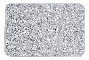 02 unidades - Tapete Microfibra Soft Color 60X40CM  / Cinza