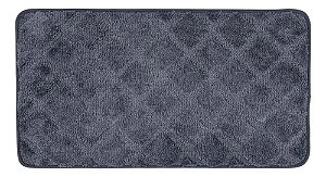 02 unidades - Tapete Microfibra Soft Clean 70X45CM - Grafite