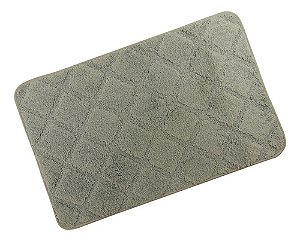 02 unidades - Tapete Microfibra Soft Clean 70X45CM - Cinza