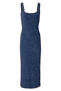 Vestido Byblos Azul Marinho Terry