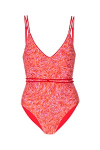 Maiô Copacabana Cardume Coral Jade