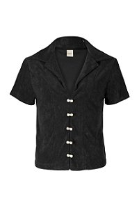 Camisa Loulou Preto Terry
