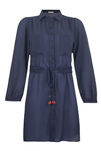 Vestido Moonlight Azul Marinho Voil