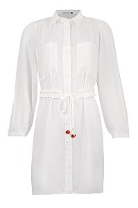 Vestido Moonlight Off White Voil