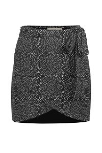 Pareô Bonete Pois Preto