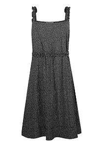 Vestido Nautis Pois Preto