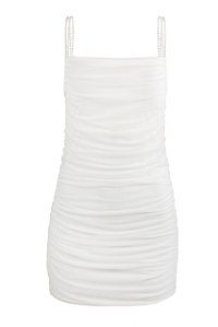 Vestido Califórnia Off White Tulle Solstice