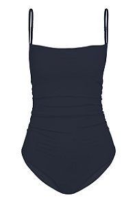 Maiô Luna Azul Marinho Plissé