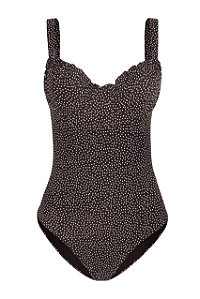 Maiô Mistral Frou-Frou Pois Cacau