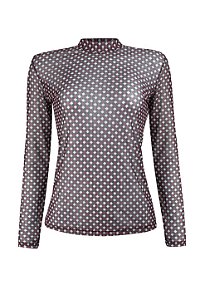 Blusa Califórnia Vichy Azul Marinho