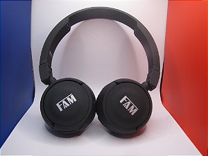 Fone de Ouvido sem fio, Bluetooth 5.0, IOS/Android, marca FAM, modelo A098.