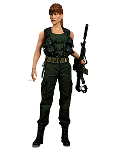 Boneco Sarah Connor    Exterminador Do Futuro Hot Toys geek 1/6