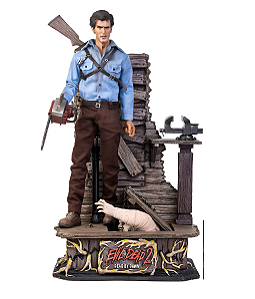 Boneco Evil Dead  1:6 de Ash Williams Asmus Toys DeLuxe Versão