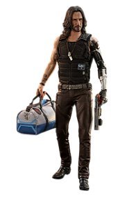 Boneco  Johnny Silverhand Cyberpunk 2077 Keanu Reeves  Escala 1/6 Hot Toys -  Geek
