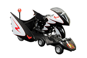 Batman (1966) Batcycle with Sidecar — Jazzinc Dioramas 1/6 Geek