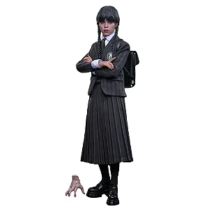 Boneca Figura Wednesday - Wednesday Netflix - 1/6 Scale - Hot Toys wandinha addams